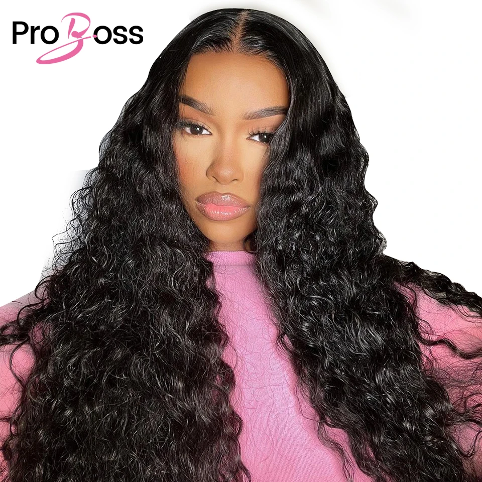 

Proboss Hair Mongolian Deep Wave 13x6 HD Lace Frontal Wigs Glueless Pre Plucked Full Lace Human Hair Wig 13x4 Long Hair Wigs