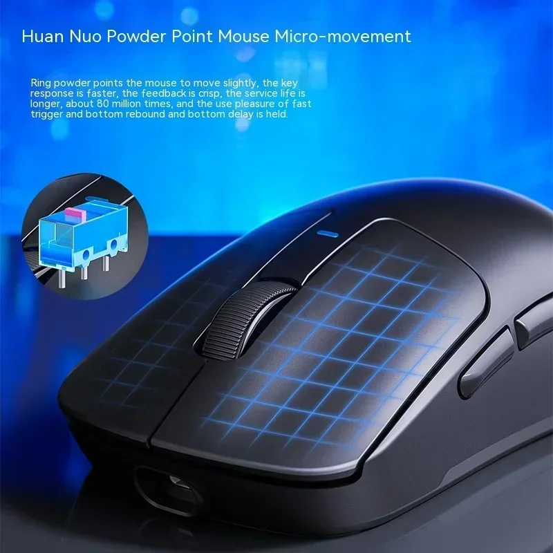 Imagem -06 - Mouse Leve sem Fio pc Esports Gaming Mice Paw3395 Mode Wired 2.4g Bluetooth 26000dpi Presentes Personalizados Aula-sc680