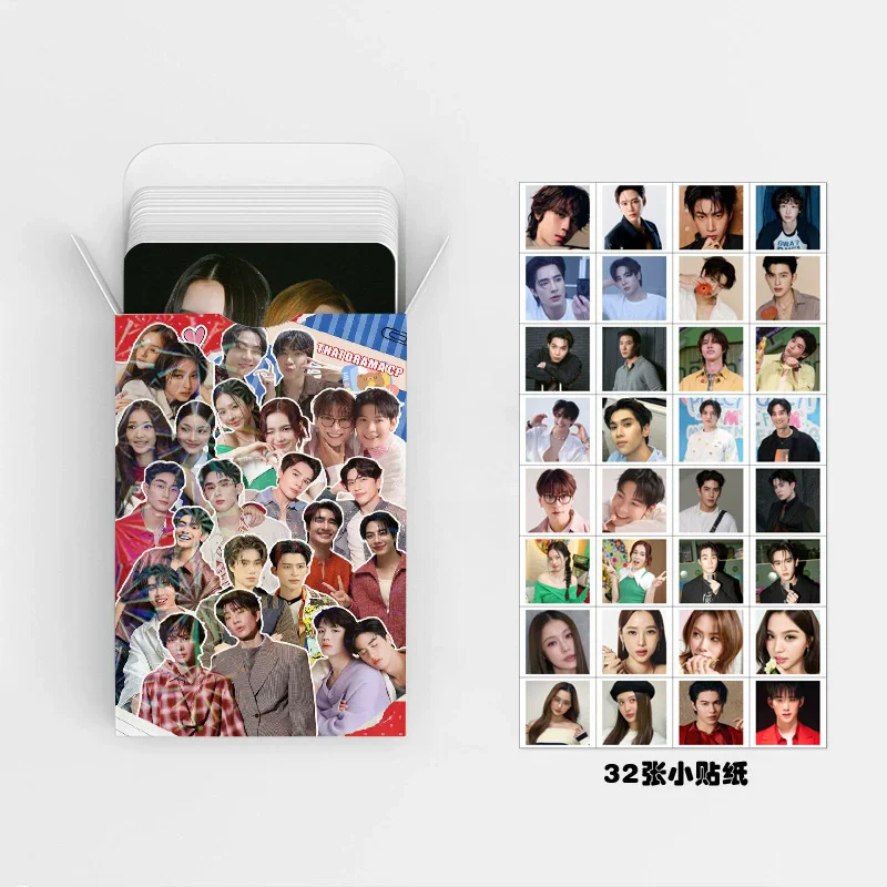 92PCS GMMTV Thai BL CP Photocards Set HD Printed Celebrity Lomo Cards with Stickers for Fans Collection Gift image 5
