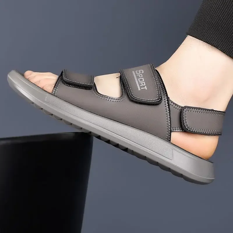 مفتوح الذكور حذاء الفيلكرو النعال داخلي رخيصة التسويل الصيف بيع لون غير رسمي في الهواء الطلق بالجملة الاستخدام اليومي إيفا 39 صندل رجالي