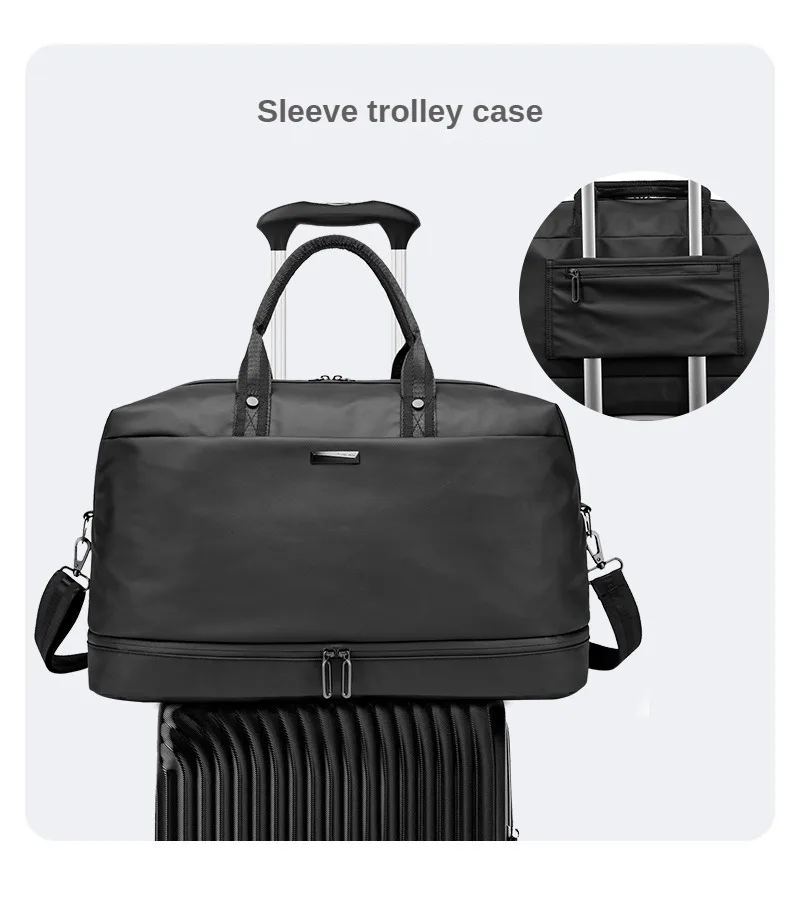 Outdoor Travel Bag Independent Shoe Compartment Fitness Bag Portable Outdoor Large Capacity Luggage Bag