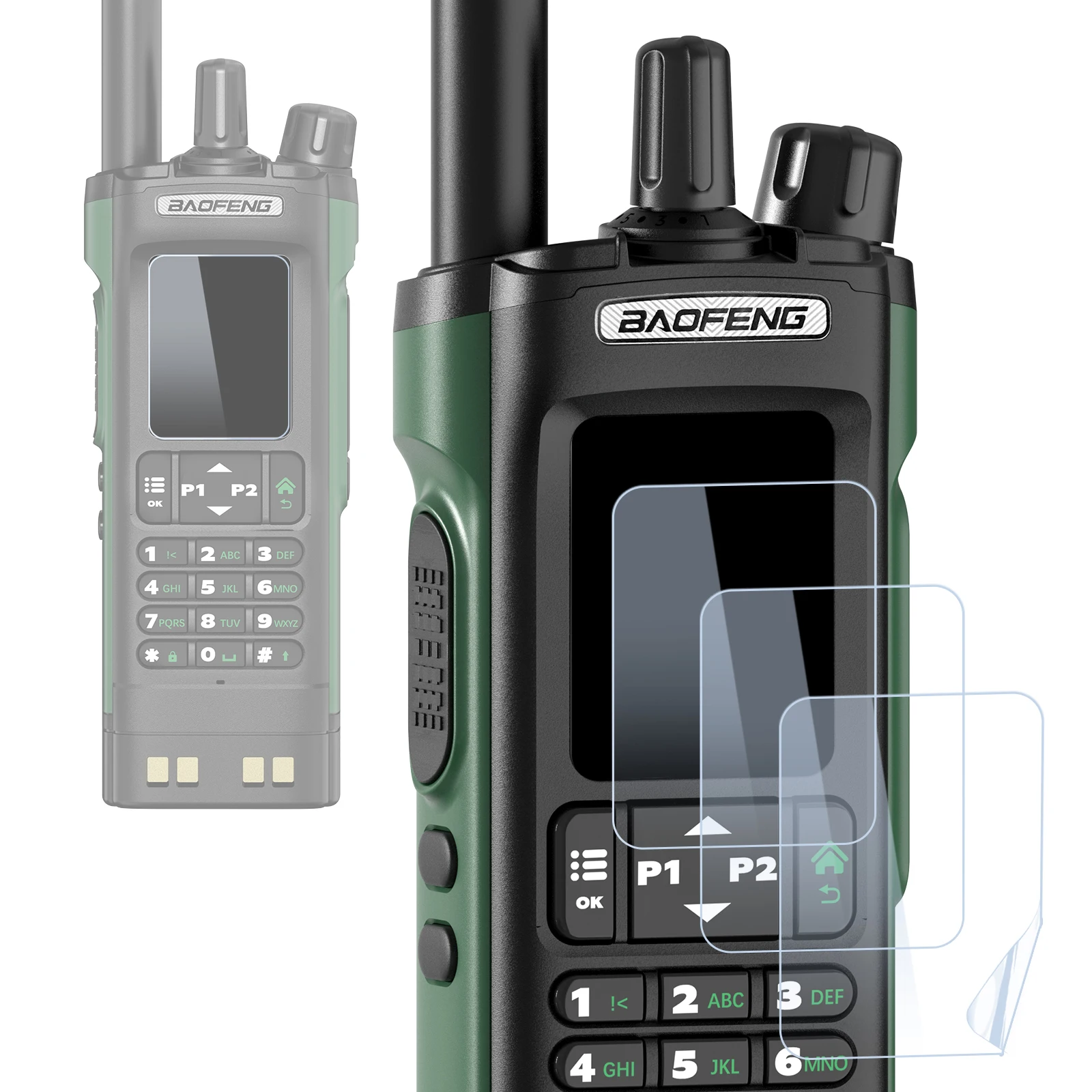 Baofeng UV-32 トランシーバー スクリーン プロテクター シールド フィルム 傷防止 防水スクリーン UV-32 DM-32 アマチュア無線機用