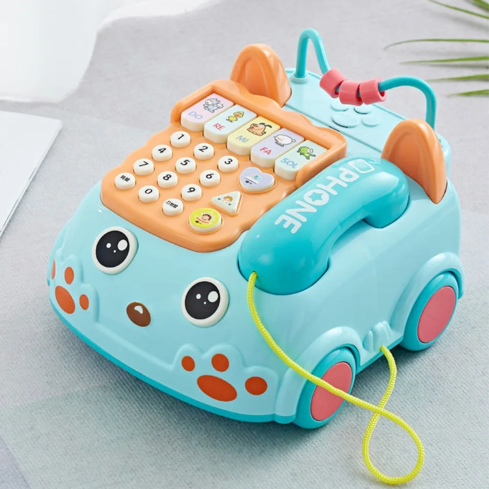 Zabawka dla niemowląt ABS, telefon, muzyka, głos, puzzle, pianino dla niemowląt, zabawka muzyczna ze światłem, symulacja, wczesna edukacja, elektroniczna maszyna edukacyjna