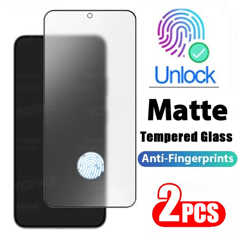 

2Pcs Anti Fingerprint Unlocking 0.2MM Matte 9H Tempered Glass For Google Pixel 9 10 Pro 9pro 10pro Screen Protector