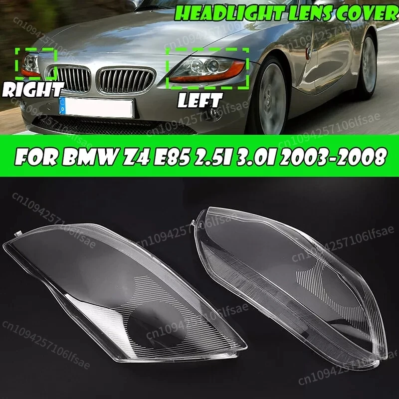 

Left/Right Side Headlamp Cover For Z4 E85 2003-2008 Car Transparent Cover Lampshade Lamp Shade Front Headlight Cover Lens