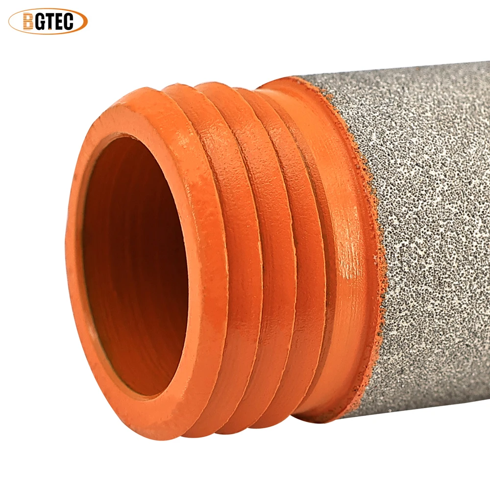 BGTEC 19/25mm Strumenti per testa di punta per smerigliatrice diamantata in vetro colorato con filettatura 1/2 pezzi per smerigliatrice per vetro Piastrelle di ceramica Porcellana