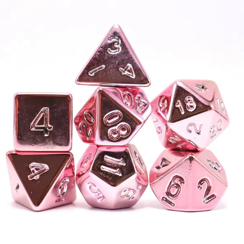 Polyhedral Polyhedral Tabletop Game Dice, DND Board Game, Dragons and Earthrunners Set, Role-Playing, 7 Pcs