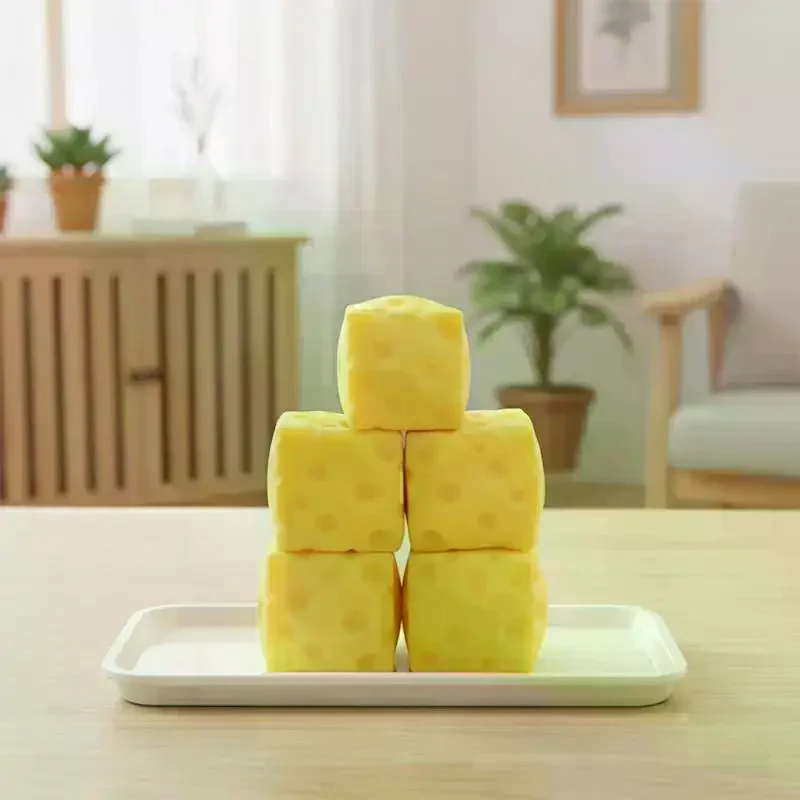 Giant Cheese Fidget – Extra Large Handheld Companion with Gentle Give, Calm Play Gift for Adults