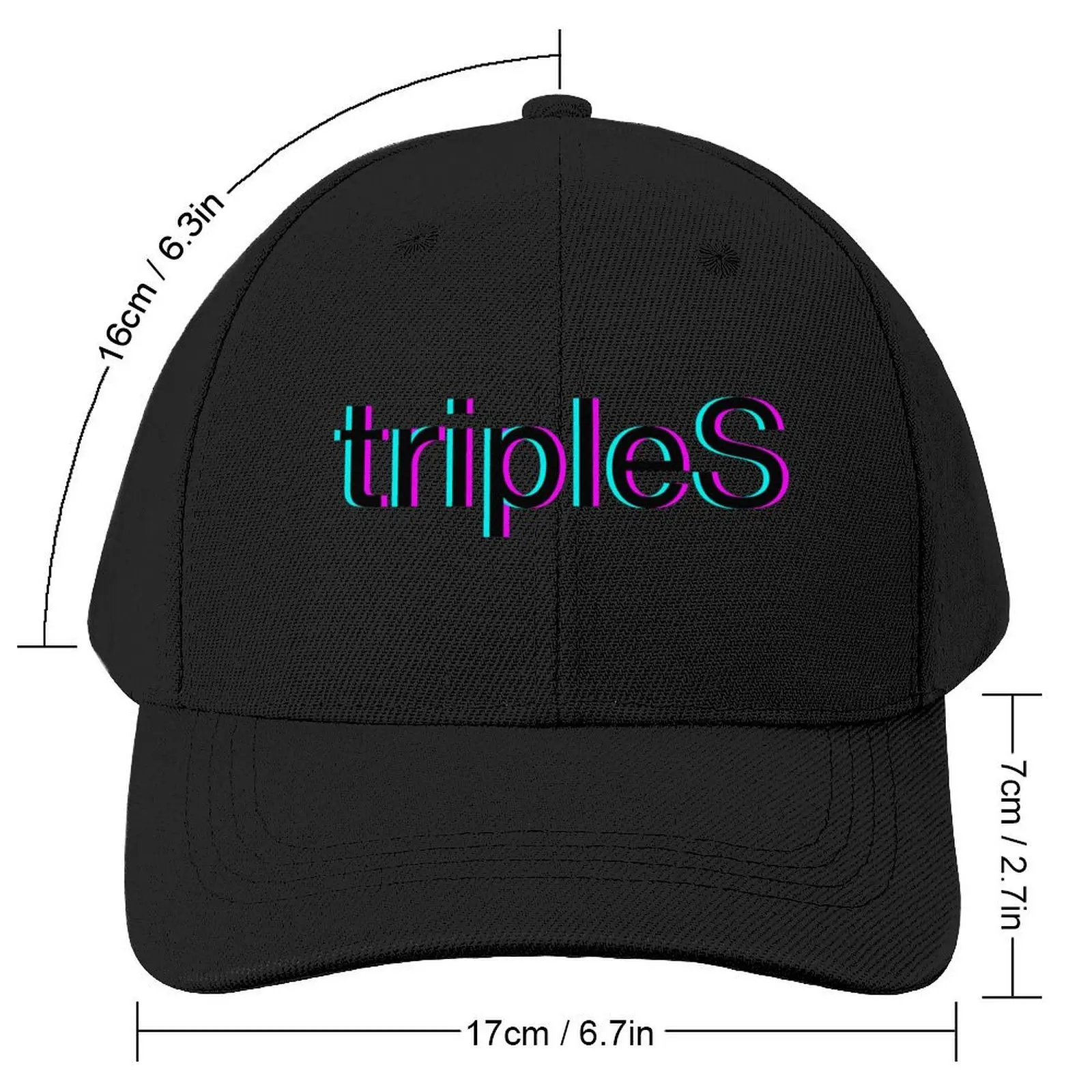 TripleS Kpop Girl Group glitch static logo Baseball Cap Christmas Hat Military Tactical Cap Men's Women's