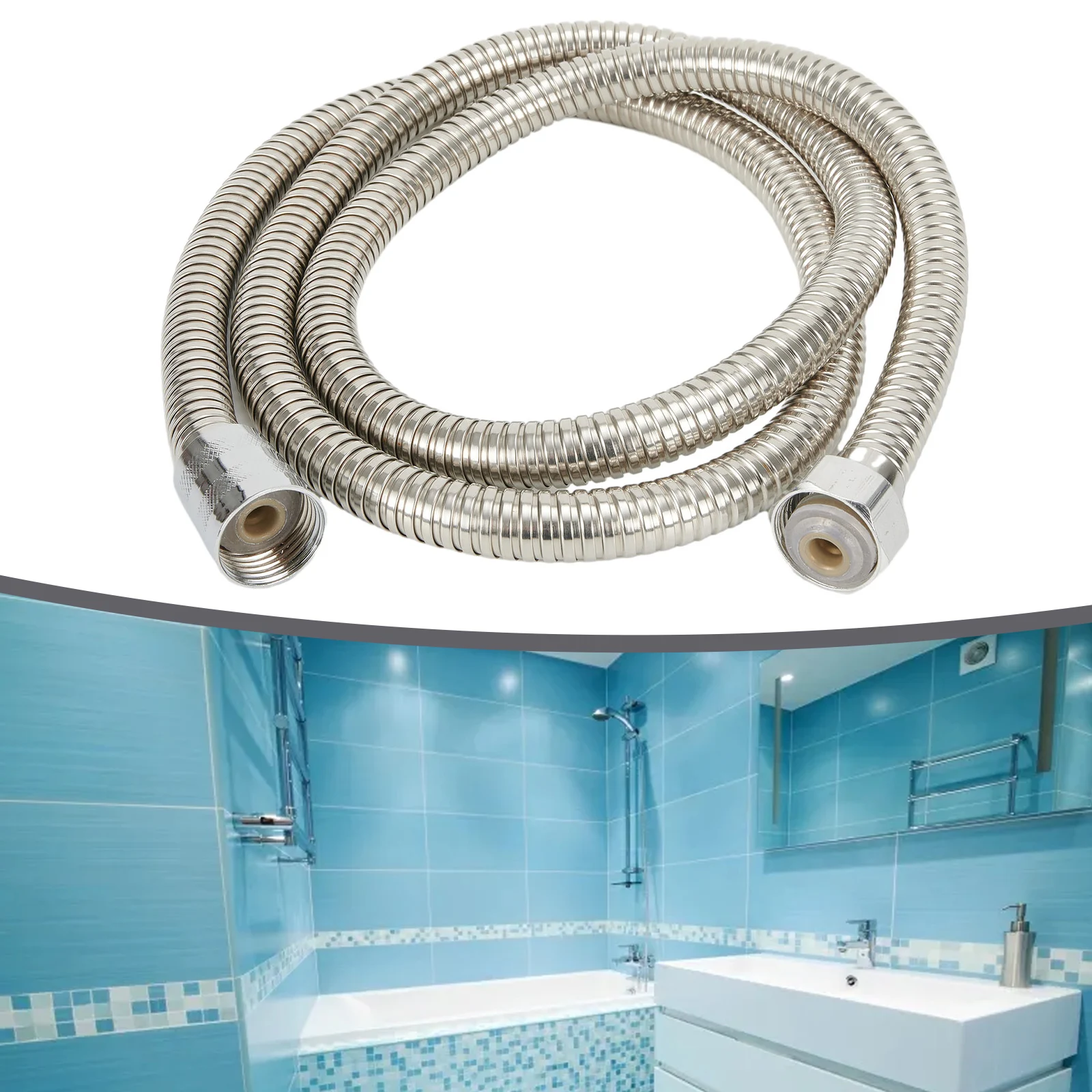 Practical New 1.5M Hose Shower Hoses Household Shower Hose Showers 1.5m Shower Pipe 1pc Bathtubs Parts Practical