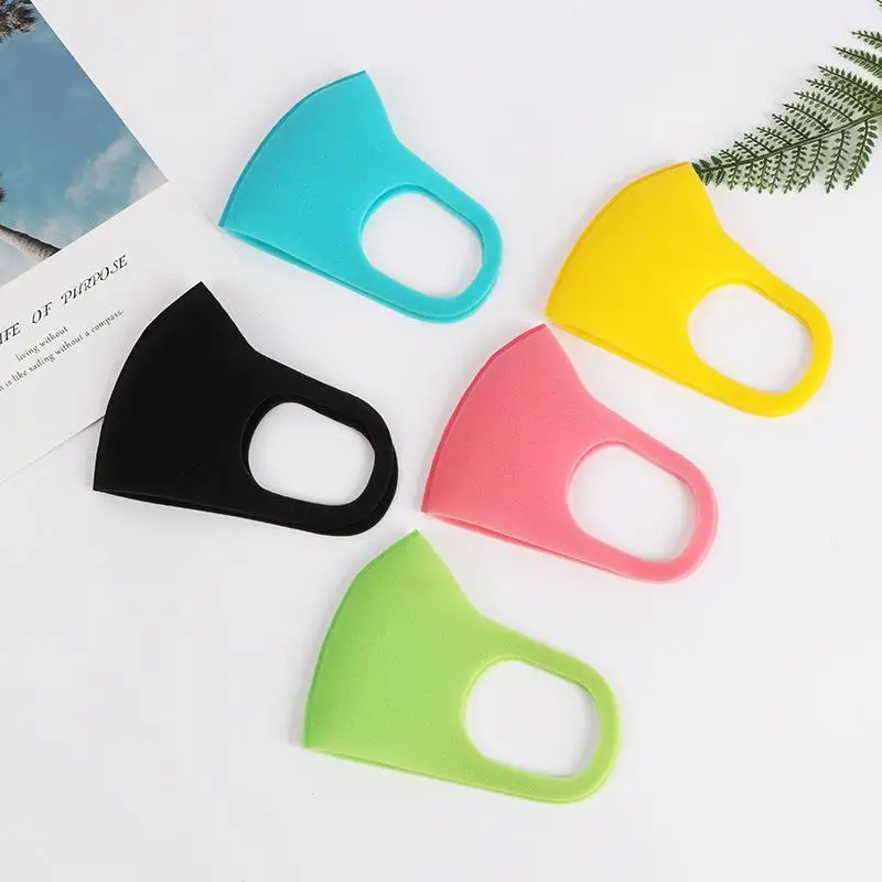 3 قطعة قناع وجه قابل للغسل وقابل لإعادة الاستخدام مضاد للغبار PM2.5 غطاء للفم قابل للتنفس للأطفال جهاز تنفس واقي 6 ألوان #5