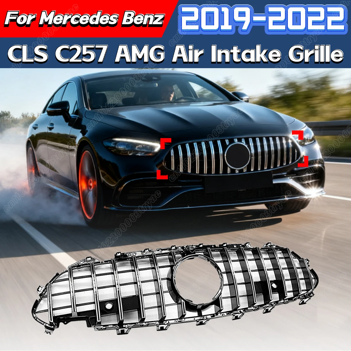 

For Mercedes-Benz CLS C257 W257 Cls300 350 450 53 2019 2020 2021 2022GT Front Bumper Air Intake Grille Body Modification Kit