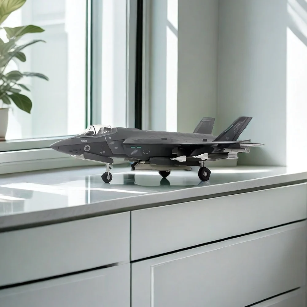 2024 New Diecast WLTK Sunburn Air Force F-35I Fighter 116th Squadron 909 Alloy F35 Aircraft Model 1/72 Scale Finished Gift Toy