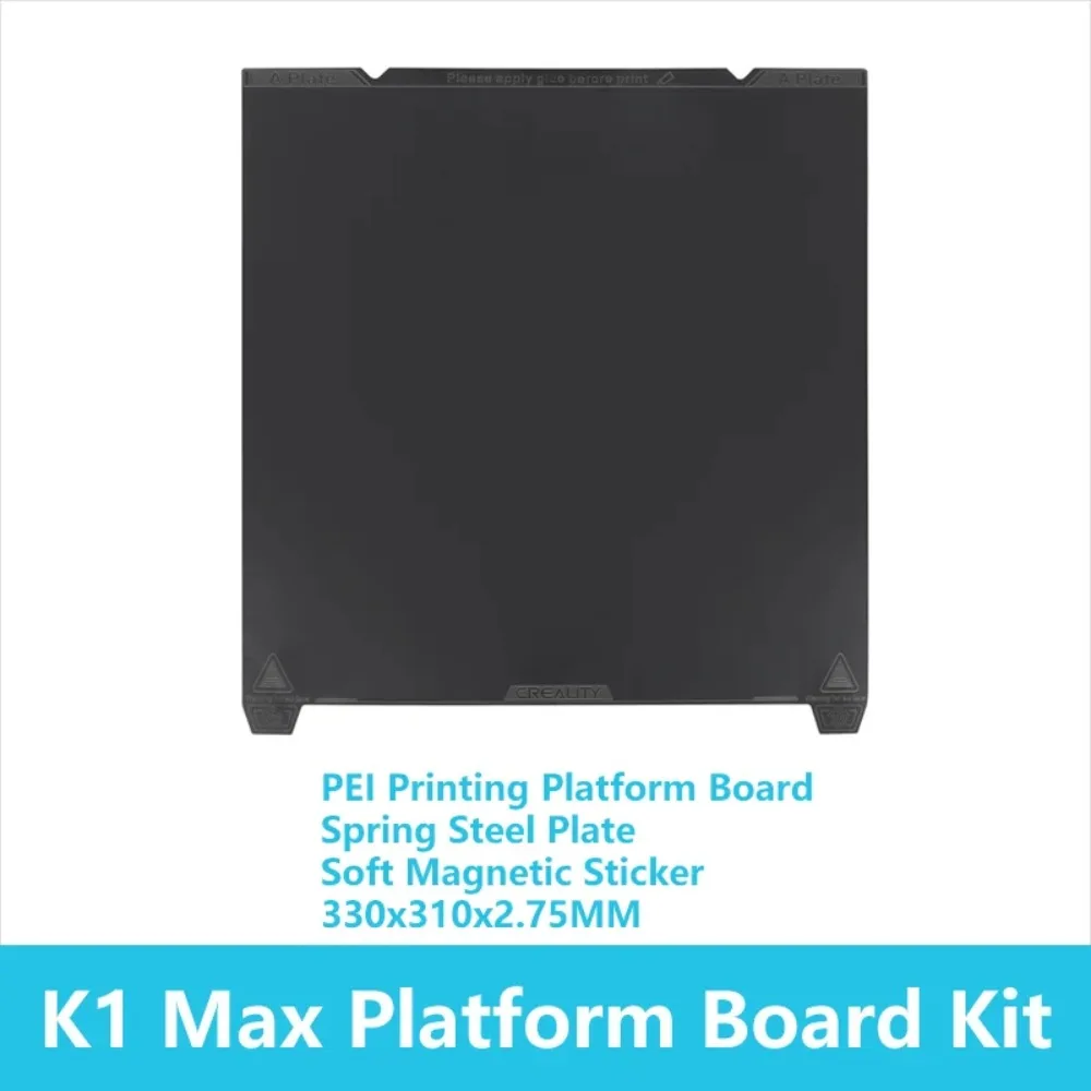 

CREALITY K1 Max PEI лист, магнитная гибкая рабочая пластина, наклейка из пружинной стали с подогревом для кровати K1 MAX, обновление 3D-принтера 4004090107