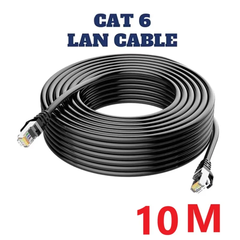 30M 20M 10M 5M Cat6 Ethernet Cable rj45 Lan Cable CAT 6 round Network Cable Patch Cable for Laptop Router RJ45 Ethernet Cable