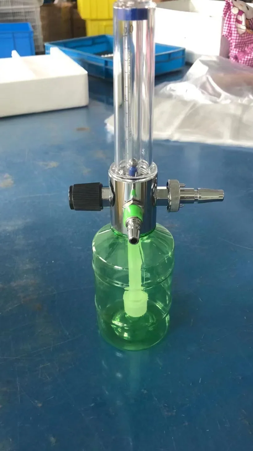 الاستخدام الطبي. مقياس التدفق محول قياسي بريطاني مثبت على الحائط لعلاج الجهاز التنفسي #3