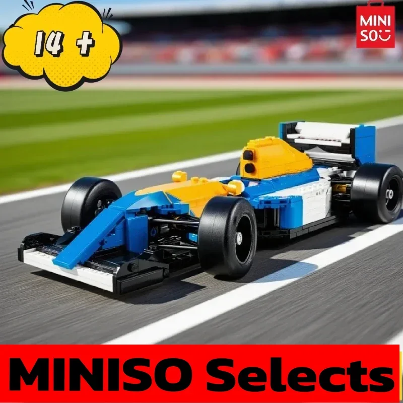 MINISO Creative FIT 10353 Williams Team FW14B Nigel Mansell 799 قطعة اللبنات نموذج لعبة الطوب لهدايا عيد الميلاد وأعياد الميلاد