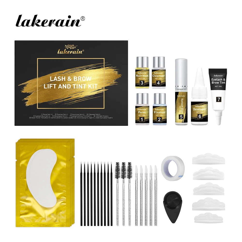 Lash and Brow Lift Tinting Kit for Salon Quality