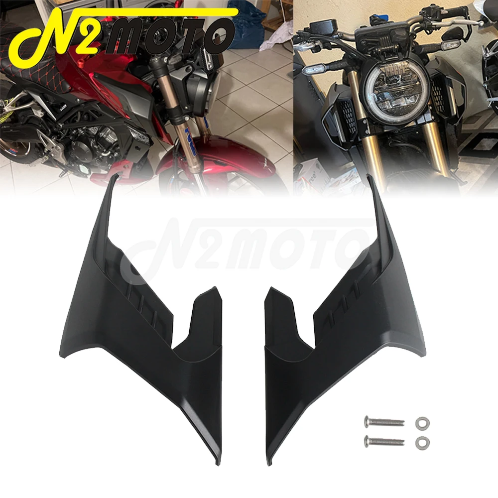 

Motorcycle Accessories Wing Protector Wind Spoiler For Honda CB650R CB650 R 2018-2024 Motorbike Fairing Winglets Fin Trim Cover