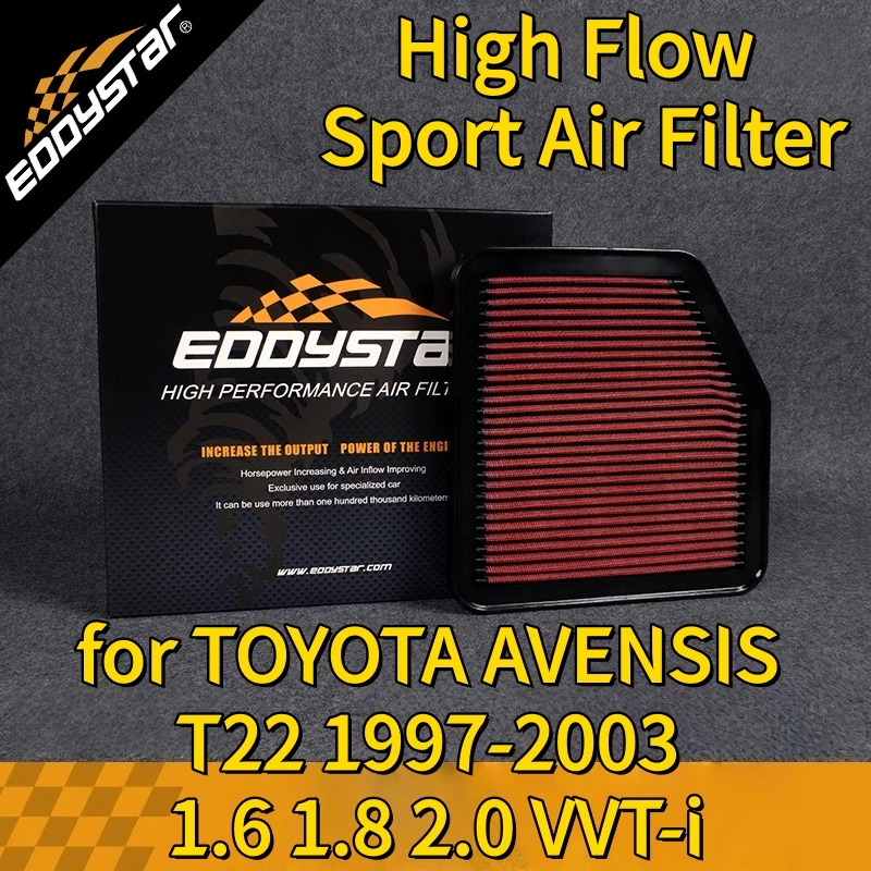 

Спортивный воздушный фильтр с высоким расходом для TOYOTA AVENSIS T22 1997-2003 1,6 1,8 2,0 VVT-i моющиеся гоночные впускные фильтры
