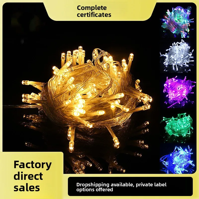 LED light string Outdoor gypsy lights Christmas Wedding Festival decorative Flash lights