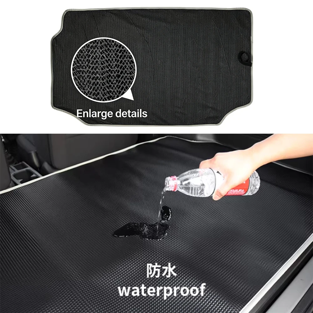 SXMA JMN090-91 Trunk Floor Mat Rear Tailgate Liner pvc for Jimny JB74 3Door 2018++ Waterproof Pad Cover Interior Accessories