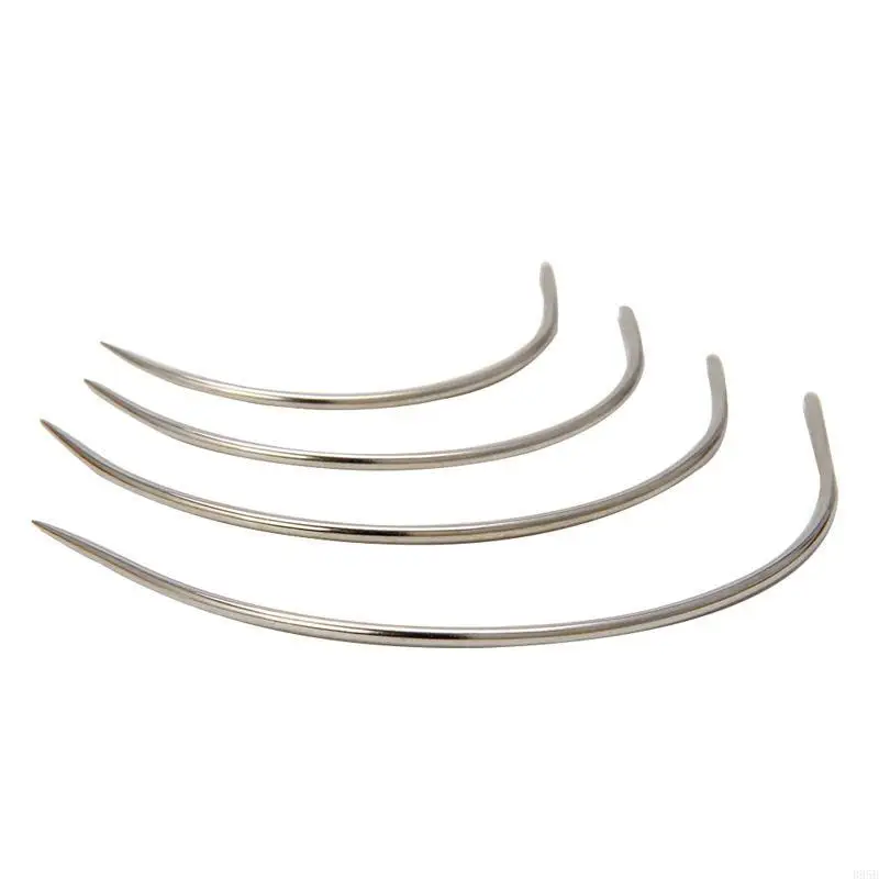 Gebogen naalden 4 pc's c type wevende naald tapijtleer canvas reparatie b95b