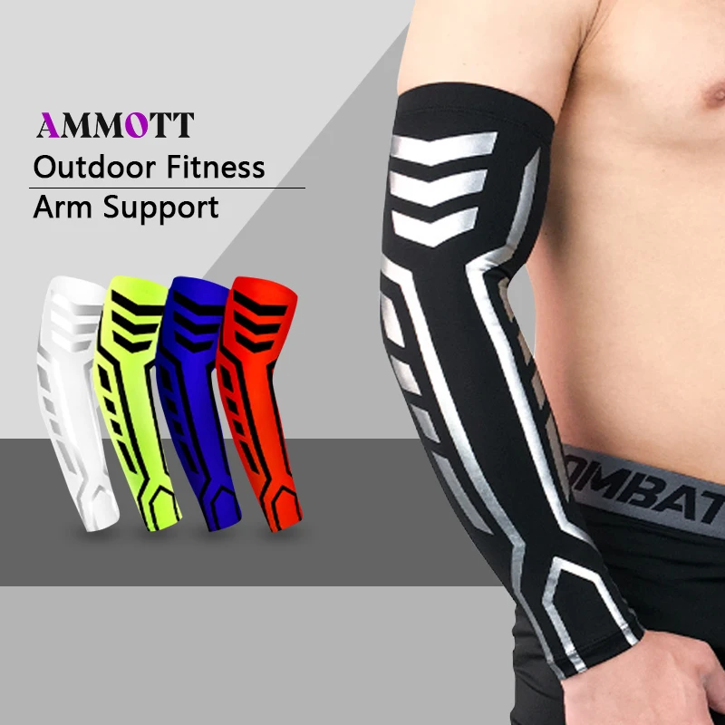 1Pcs  Sports Compression Arm Sleeve/Warmer for Running,Cycling,Running,Basketball,Football,Driving,Both for Women and Men