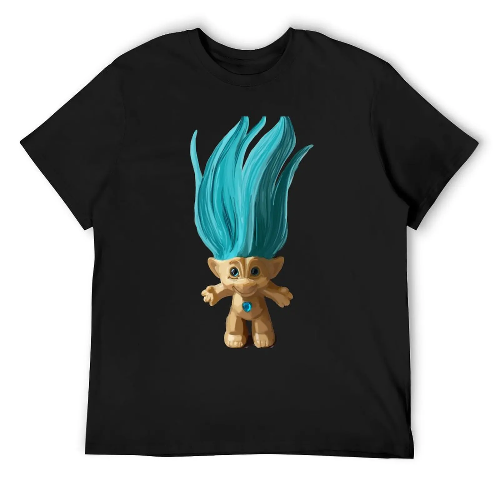 Teal Gem Troll T-Shirt new edition blacks quick-drying fitted t shirts for men