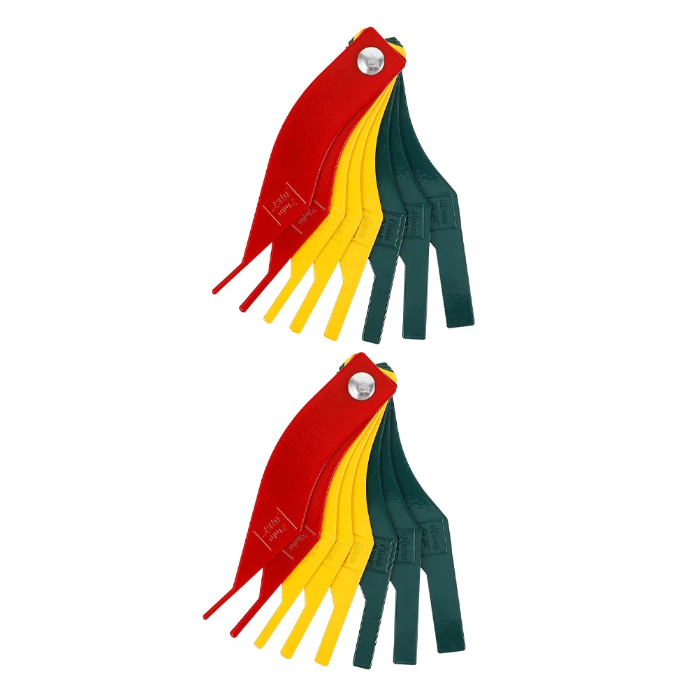 2Pcs Brake Pad Thickness Gauge Multi-Compatibility Brake Disc Measuring Tool for Fast Car Maintenance Performance Safety