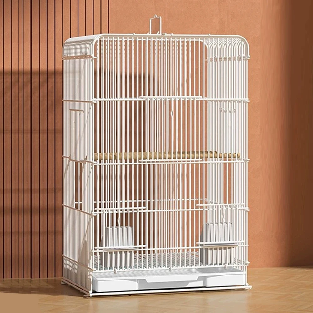 

Прочная переносная клетка для птиц с выдвижным поддоном, большая переноска для попугаев для домашнего содержания и выгула на улице