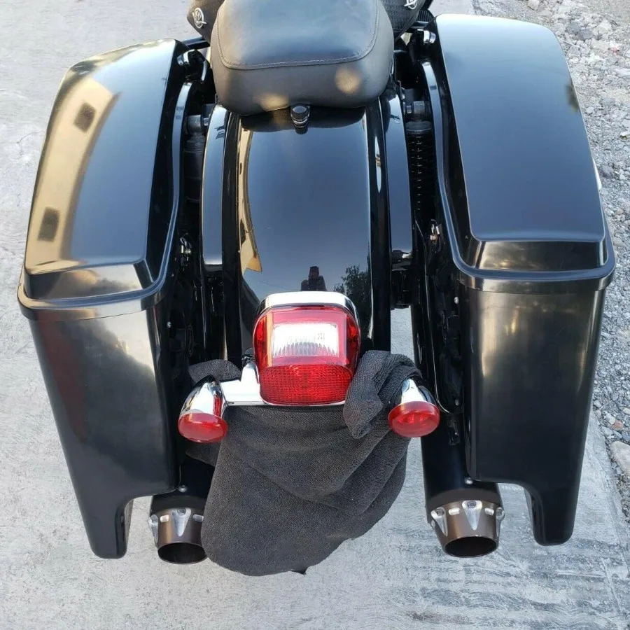 حقائب سرج ممتدة مقاس 5 بوصات لدراجات نارية Harley Touring Road King Street Glide Electra Glide UltraClassic 20142024 Mod #4