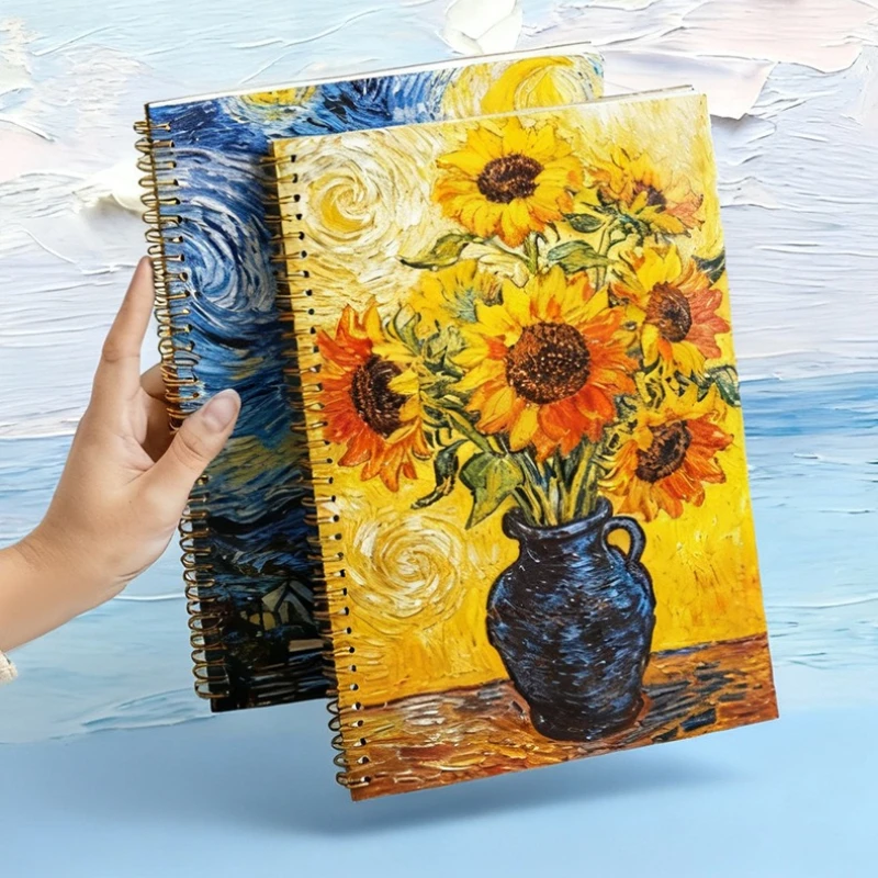A4 B5 Lined Spiral Notebook 80 Sheets 80g Student Exercise Book Diary Notebook for School Writing Note Taking