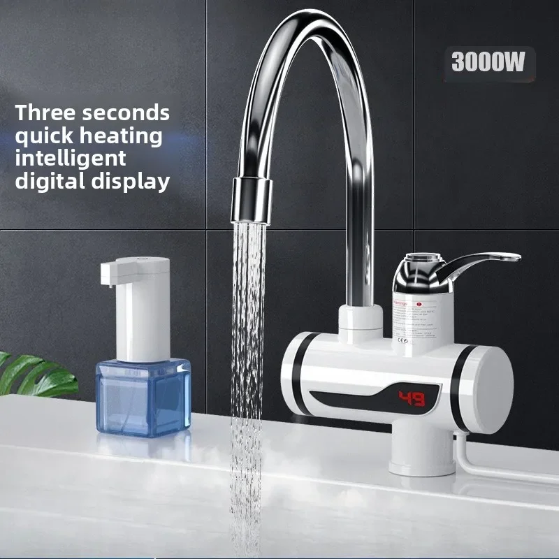 

DurableHousehold Electric Faucet Instant Kitchen Washing Vegetables Quick Heating Three Seconds Quick Heating Faucet