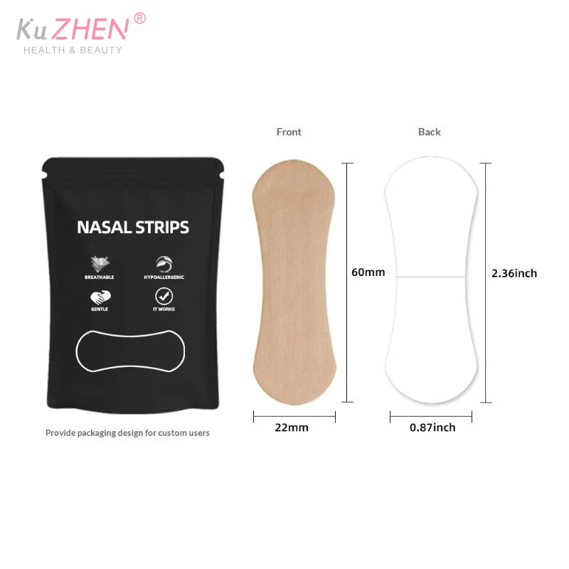 Spunlace Non-Woven Fabric Nasal Strips Improved Nasal Ventilation For Night Sleeping Anti Snoring Strips Reduce Snoring Or Adult