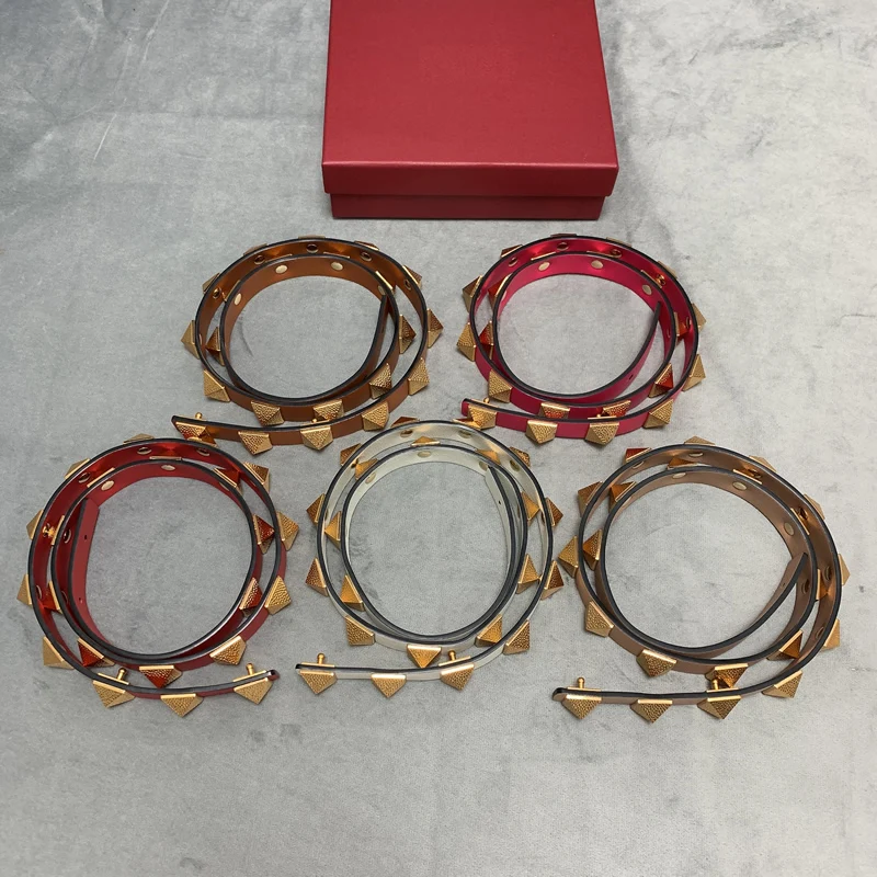 Mode Riem 2.0 Koeienhuid Double Layer Hardware Riem Vrouwen Taille Collectie Rok Riem Toren Decoratieve Riem