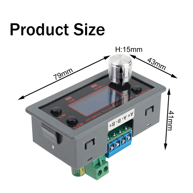 ZK-SMC02 Stepper Motor Driver Controller Integrated Board Forward/Reverse Pulse Speed Angle Controlmodule For 42 57Motor