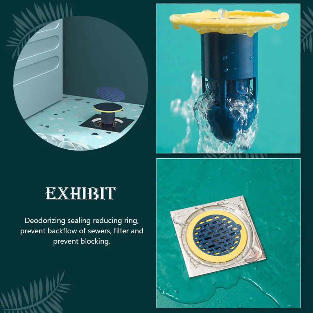 

2pcs Anti-Odor Floor Drain Core U-Shaped Water Seal Non-Slip Wear-Resistant For Kitchen Bathroom Household Shower Plug Toilet