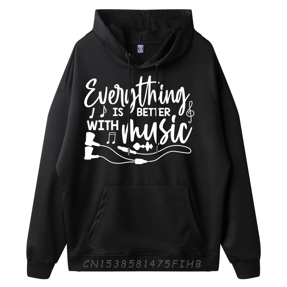 Musical Notes Symbol For Musicians Loves Music Bb Life Streetwear Men Camiseta Masculina Hoodie