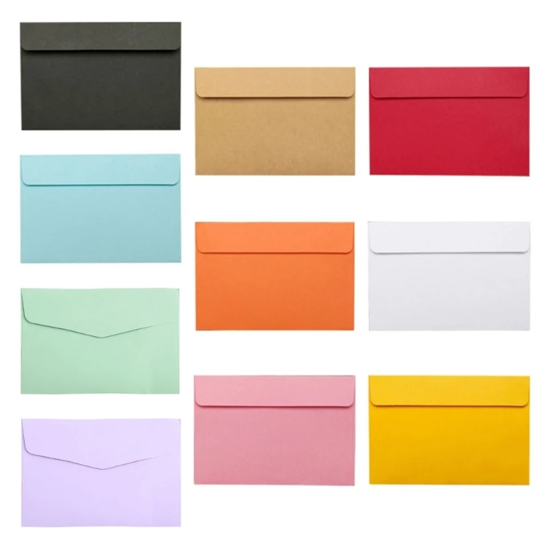 

10 Sheets Vintage Envelopes Set for A6 Papers Wedding Invitation Letter Stationery Paper Bag Wedding Gift Paper Bag