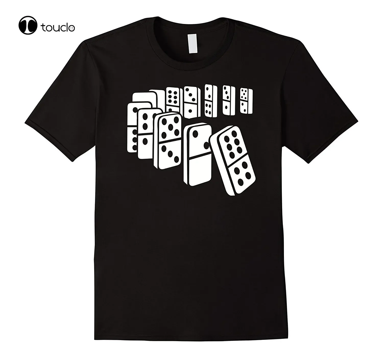 New Summer Cool Tee Shirt Dominoes T-Shirt Cotton T-Shirt Aldult Teen Unisex Digital Printing Tee Shirt Fashion Funny New