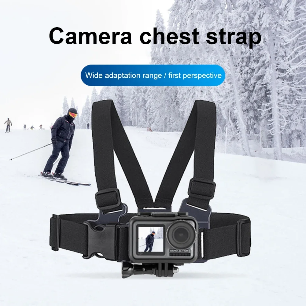 Chest Strap Mount Belt for GoPro Hero 10 9 8 7 6 5 Insta360 SJCAM EKEN DJI OSMO Action 2 Camera Chest Harness Strap Accessories