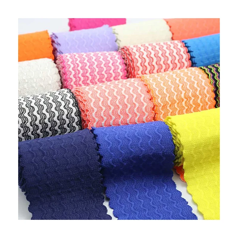 6cm color water ripple wide stretch elastic band trousers waist band, rubber band flat elastic accessories