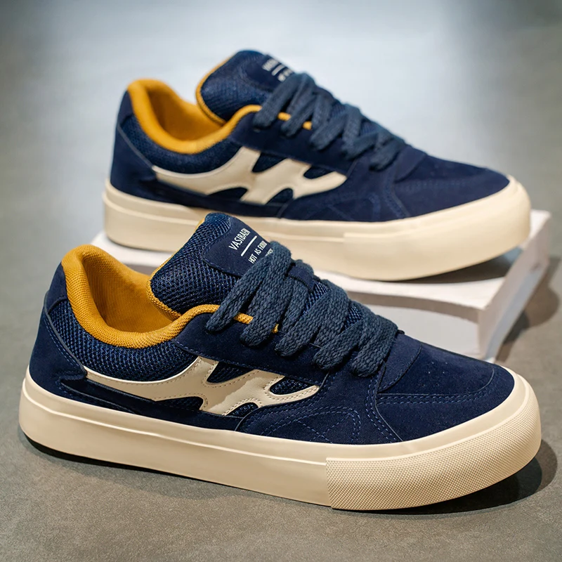 

Мужская модная обувь Viral 2025 — модные кроссовки, гонконгский стиль, массивная подошва, усиление роста, дышащая и удобная, повседневная уличная одежда