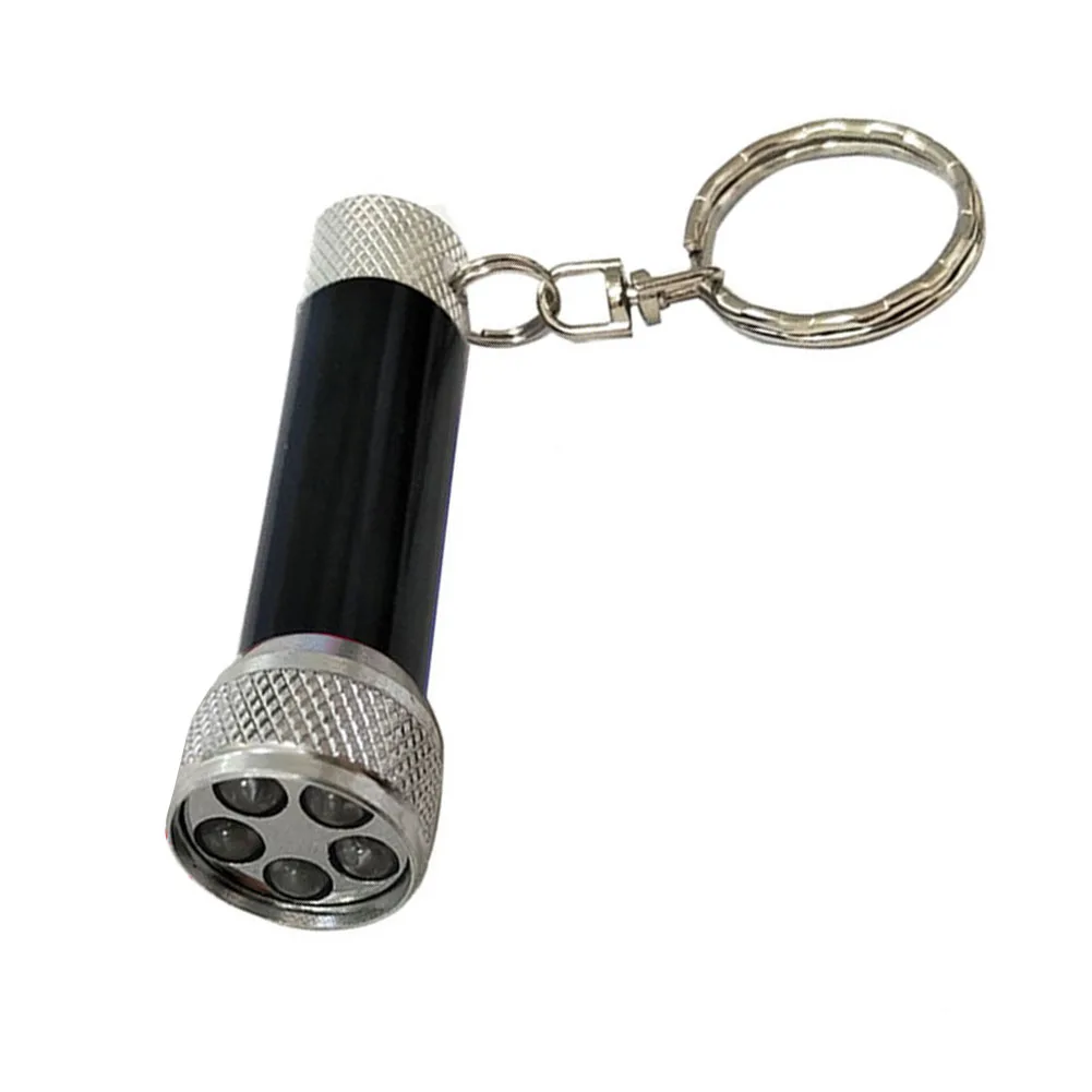 Aluminum Flashlight 5LED Flashlight Outdoor Activities Small Size Wear-resistant Keychain Compatible Easy To Carry