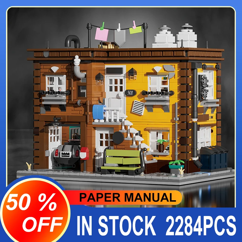 

2122pcs Moc Urban Architecture House Modular Building Building Blocks Creativity Assembly Bricks Toy Birthday Present
