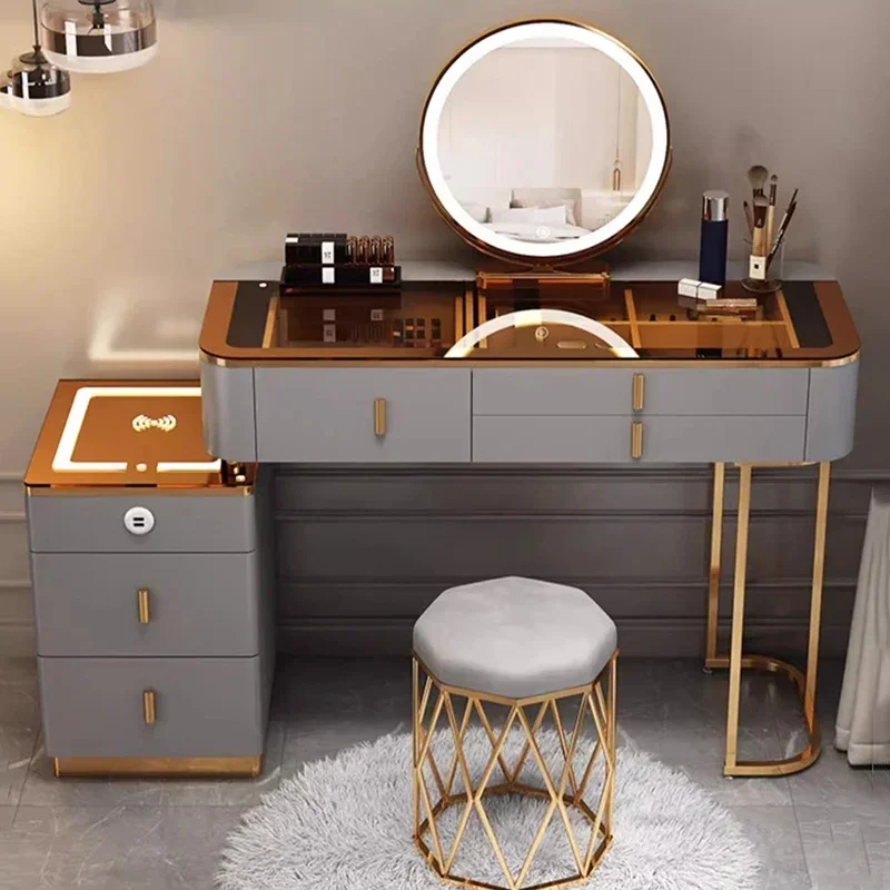 

Роскошный детский туалетный столик для гостиной, прикроватная тумбочка, современный женский кофейный туалетный столик, европейская акриловая мебель Mesa De Maquillaje