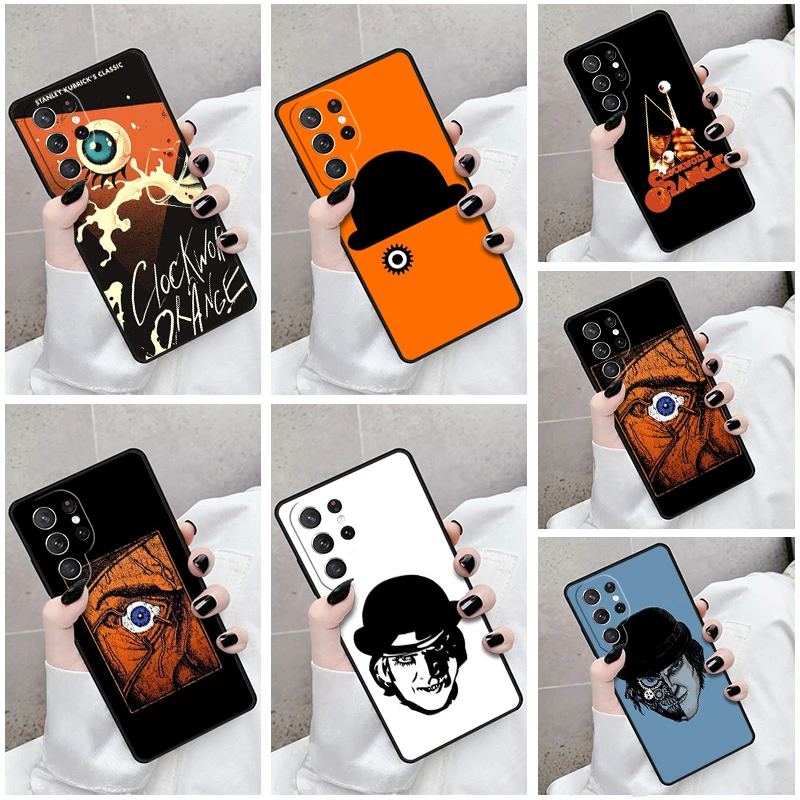 Phone Case For Samsung Galaxy S24 S23 S21fe S22 Ultra Plus Note 10 20 S8 S9 S10 Cover Film A C-Clockwork Orange