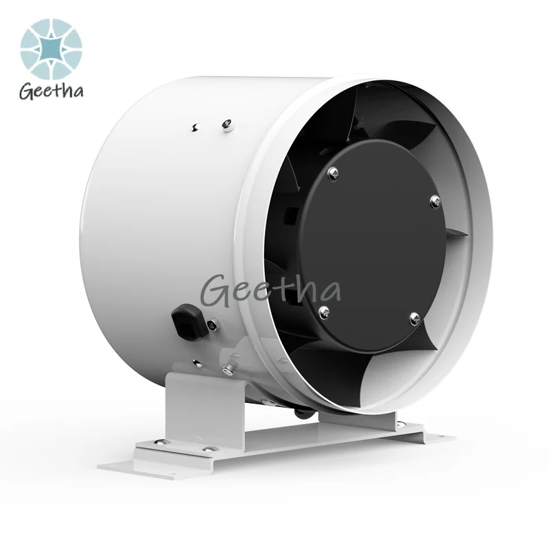 Exaustor de impulsores duplos com design de motor a jato de 6 polegadas