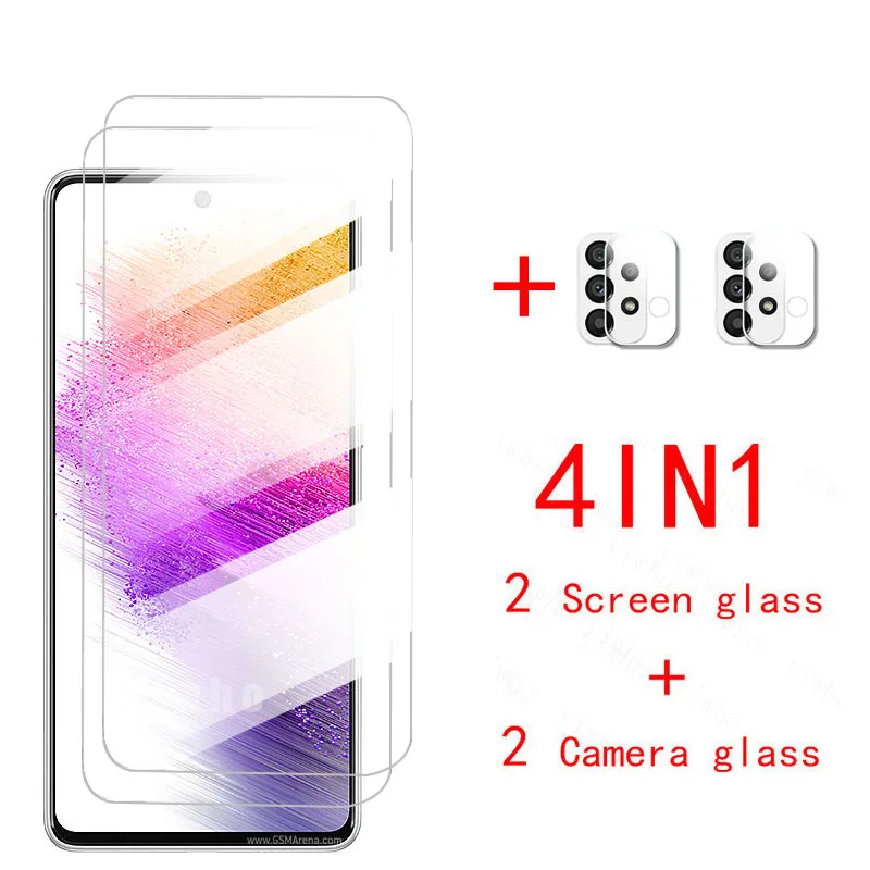 Case Samsun A73 5G Tempered Glass For Samsung Galaxy A72 Protective Glass Camera Screen Protector Galaxi A71 A70 Pelicula Armor